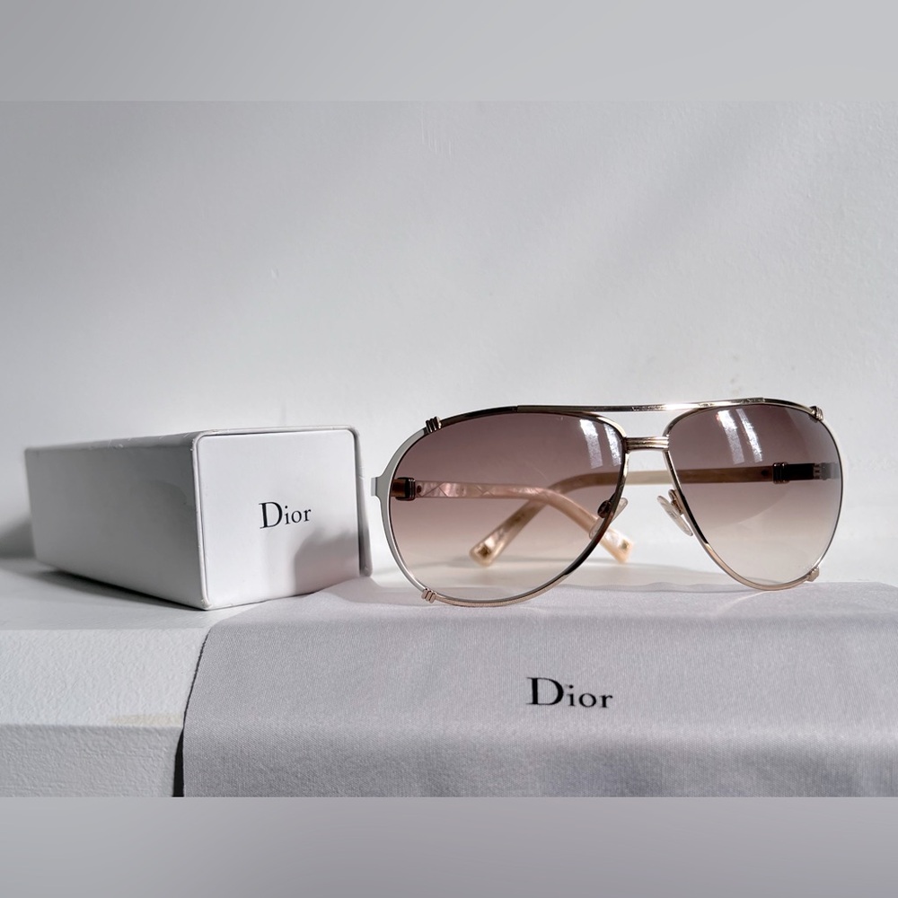 Authentic DIOR Sunglasses | Chicago 2 Aviators | like new with box & Dior cloth